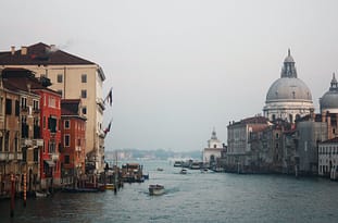 venice lagoon view into the sea
