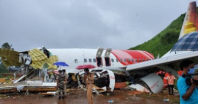crashed Boeing 737 of Air India express