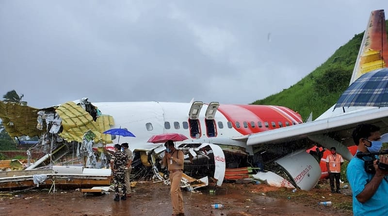 crashed Boeing 737 of Air India express