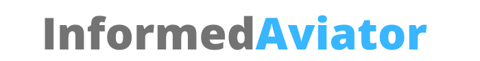 This is the big white informed aviator logo